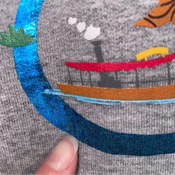 Walt Disney World Mickey Gray Zip Hoodie Sweatshirt - Picture 11 of 11